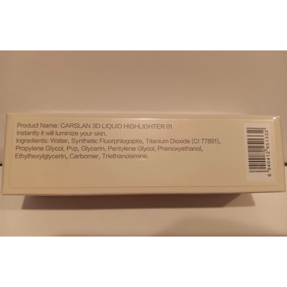 Carlson 3D Liquid Highlighter Makeup Shimmer Contour Stick 01 Silver Crystal - Picture 12 of 13